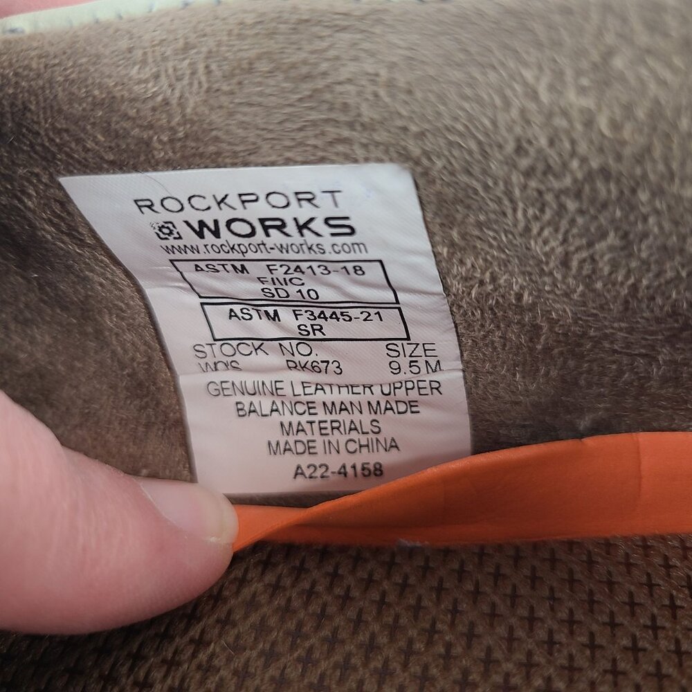 NEW Rockport Works Women's Sailing Club Slip-On Boat Shoes Tan Sz 9.5 M Leather - Picture 5 of 9